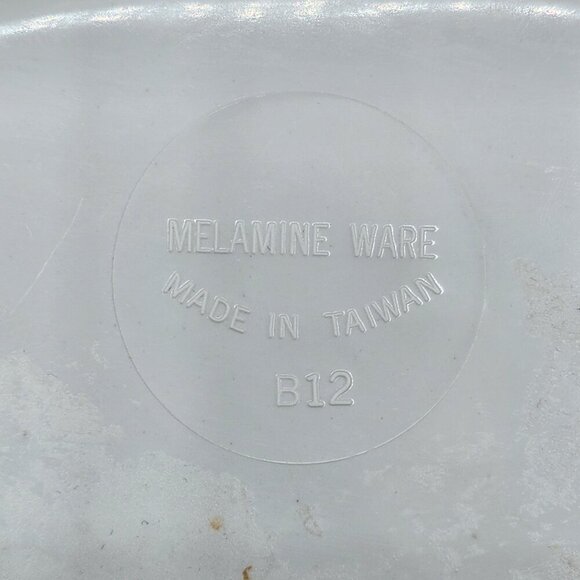 Vintage Melaware Baby Child Divided Melamine Plate Clown Balloons Birthday - Picture 3 of 4